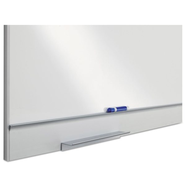 Polarity Magnetic Dry Erase White Board, 72 x 46, White Surface, Silver Aluminum Frame Sale - Image 2