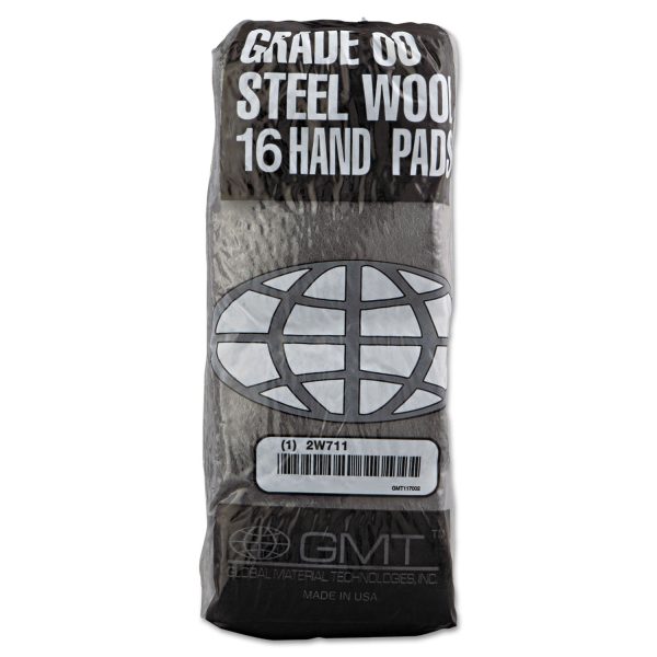 Industrial-Quality Steel Wool Hand Pads, #00 Very Fine, Steel Gray, 16 Pads Sleeve, 12 Sleeves Carton on Sale - Image 3