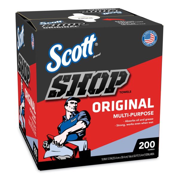 Shop Towels, POP-UP Box, 1-Ply, 9 x 12, Blue, 200 Box, 8 Boxes Carton Online Sale - Image 3