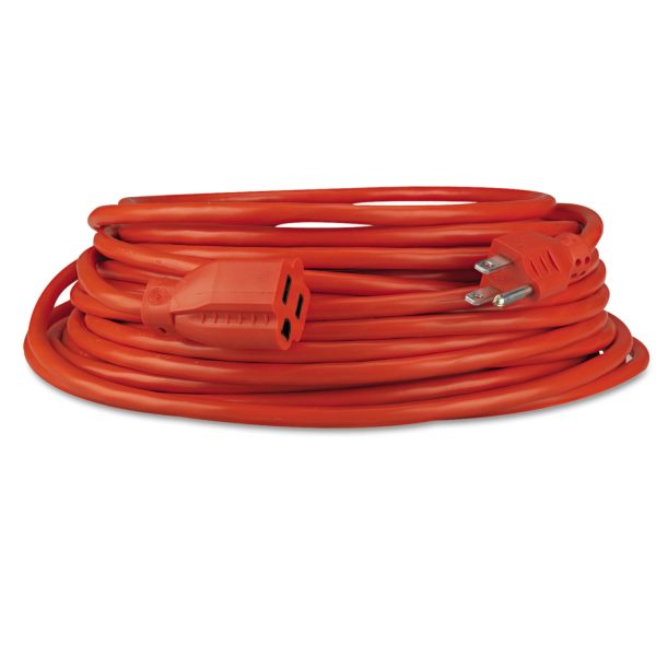 Indoor Outdoor Extension Cord, 50 ft, 13 A, Orange Hot on Sale - Image 2
