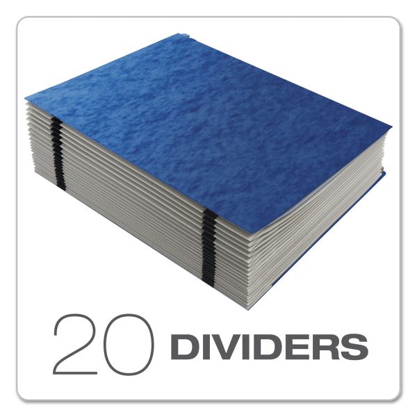 Expanding Desk File, 23 Dividers, Alpha Index, Letter Size, Blue Cover Discount - Image 3