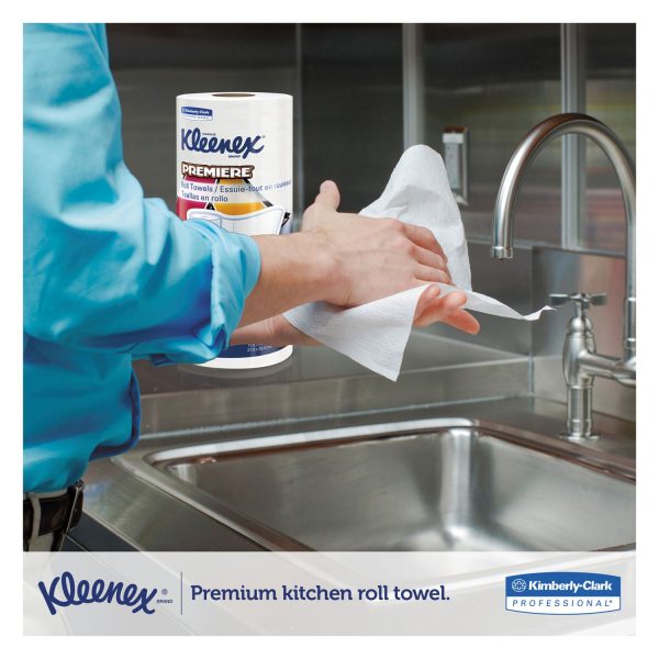Premiere Kitchen Roll Towels, 1-Ply, 11 x 10.4, White, 70 Roll, 24 Rolls Carton Hot on Sale - Image 2