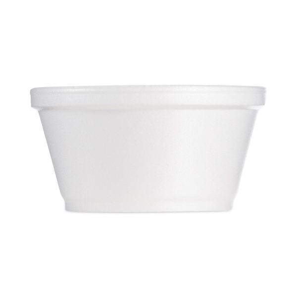 Foam Container, Extra Squat, 8 oz, White, 1,000 Carton For Discount - Image 2