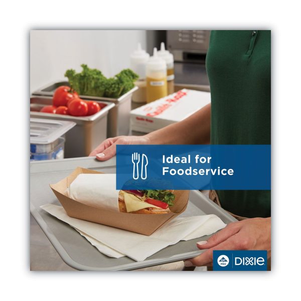 Kant Leek Polycoated Paper Food Tray, 3 lb Capacity, 5.88 x 8.4 x 2, White, 250 Pack, 2 Pack Carton Online - Image 5