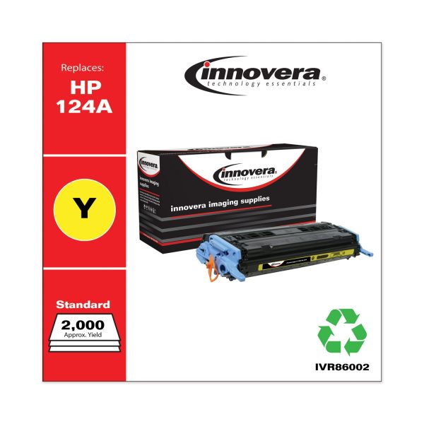 Remanufactured Yellow Toner, Replacement for 124A (Q6002A), 2,000 Page-Yield Hot on Sale - Image 2