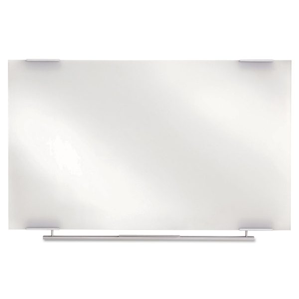Clarity Glass Dry Erase Board with Aluminum Trim, 48 x 36, White Surface For Discount