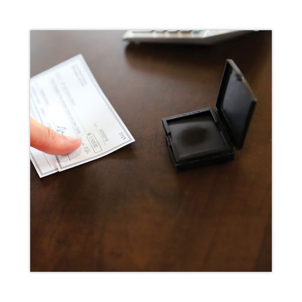 Inkless Fingerprint Pad, 2.25  x 1.75 , Black Sale - Image 5