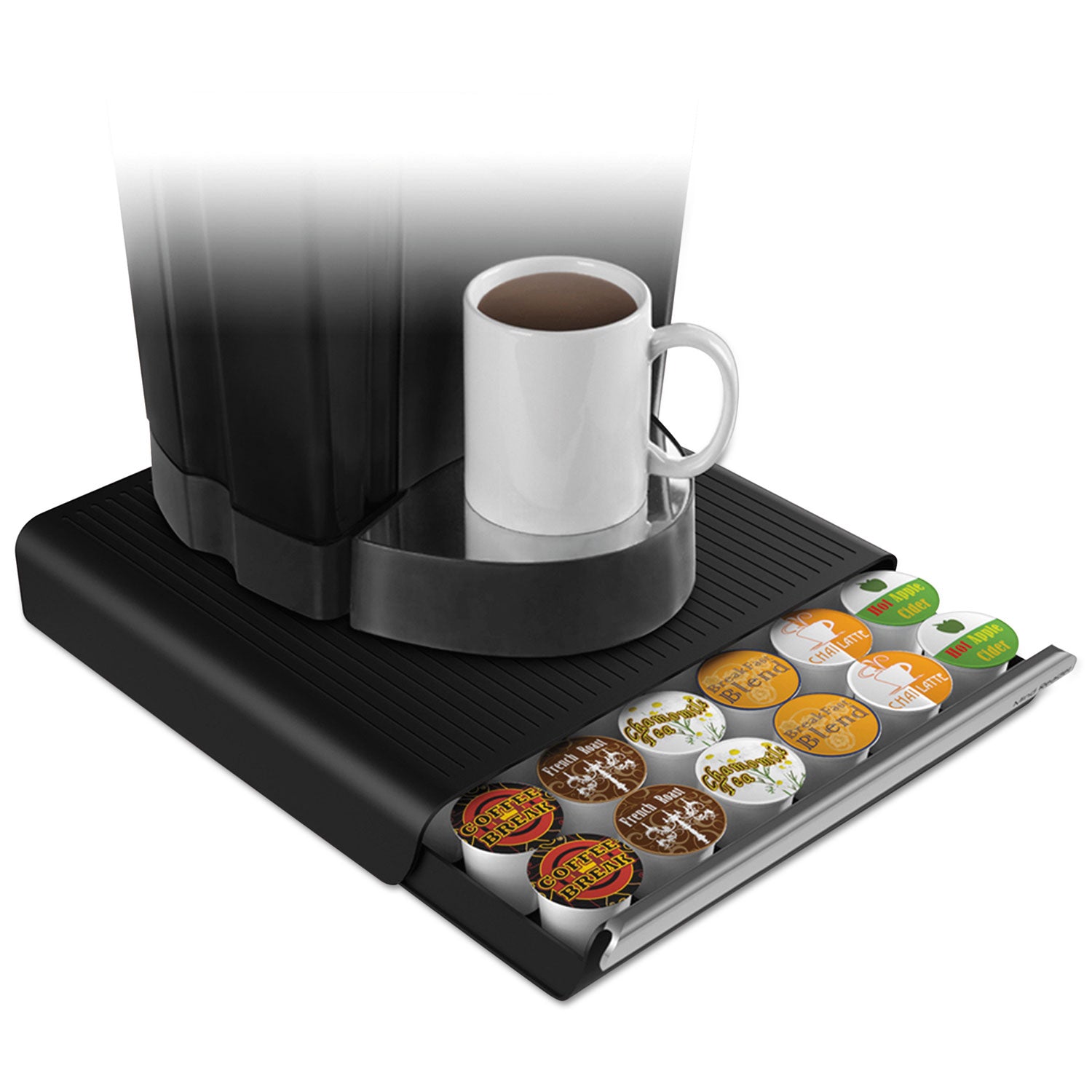 Coffee Pod Drawer, Fits 26 Pods, 14.75 x 13.25 x 2.75, Black Online