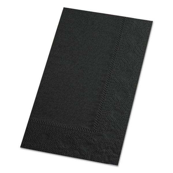 Dinner Napkins, 2-Ply, 15 x 17, Black, 1000 Carton on Sale - Image 2