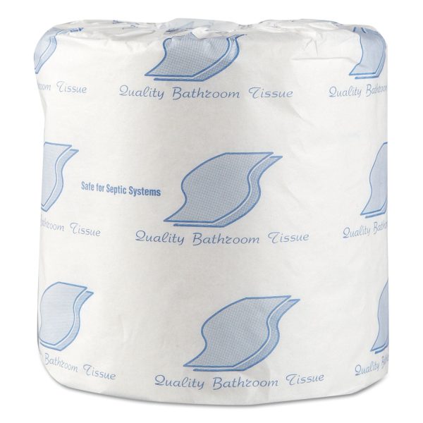 Standard Bath Tissue, Septic Safe, Individually Wrapped Rolls, 1-Ply, White, 1,000 Sheets Roll, 96 Wrapped Rolls Carton Hot on Sale - Image 5