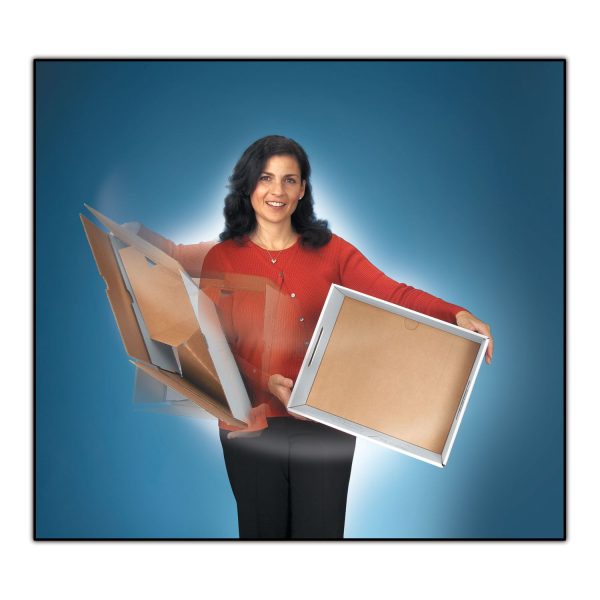 STOR FILE Medium-Duty 100% Recycled Storage Boxes, Letter Legal Files, 12.5  x 16.25  x 10.25 , Kraft Green, 12 Carton Hot on Sale - Image 5