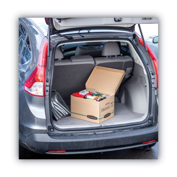SYSTEMATIC Basic-Duty Attached Lid Storage Boxes, Letter Legal Files, Kraft Green, 12 Carton Online - Image 2