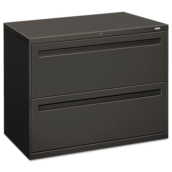 Brigade 700 Series Lateral File, 2 Legal Letter-Size File Drawers, Charcoal, 36  x 18  x 28 Online Hot Sale