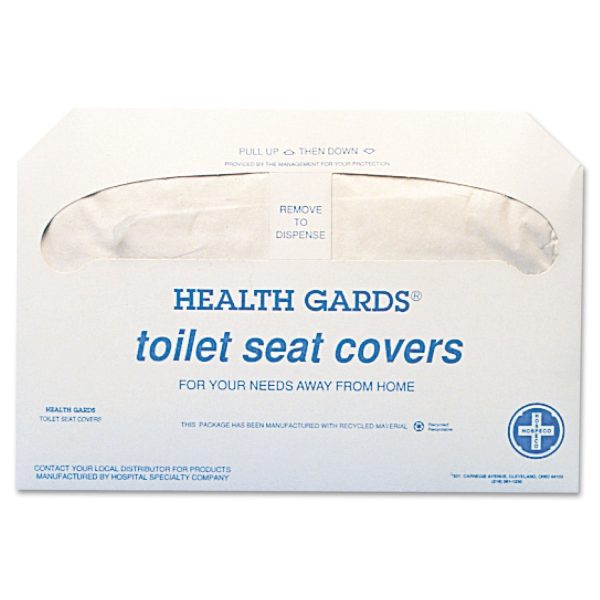 Health Gards Toilet Seat Covers, 14.25 x 16.5, White, 250 Covers Pack, 20 Packs Carton Online - Image 2