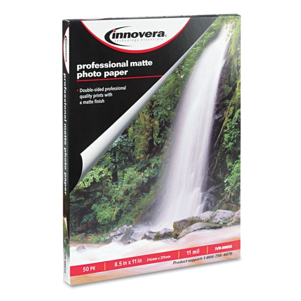 Heavyweight Photo Paper, 11 mil, 8.5 x 11, Matte White, 50 Pack Online now