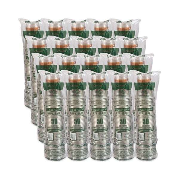 Bare Eco-Forward RPET Cold Cups, ProPlanet Seal, 12 oz to 14 oz, Leaf Design, Clear, Squat, 50 Pack, 20 Packs Carton Online Sale - Image 5