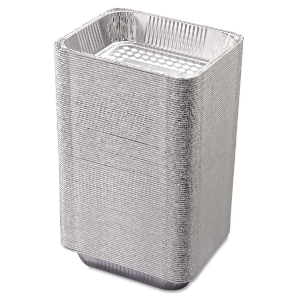 Aluminum Steam Table Pans, Half-Size Deep, 2.56  Deep, 10.38 x 12.75, 100 Carton Fashion - Image 2