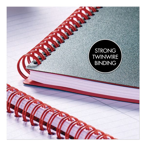 Flexible Cover Twinwire Notebooks, SCRIBZEE Compatible, 1-Subject, Wide Legal Rule, Black Cover, (70) 11.75 x 8.25 Sheets For Sale - Image 3