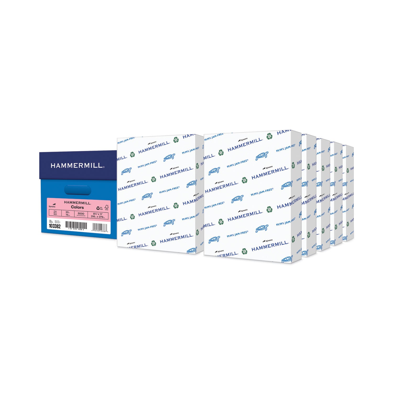 Colors Print Paper, 20 lb Bond Weight, 8.5 x 11, Pink, 500 Sheets Ream, 10 Reams Carton Hot on Sale