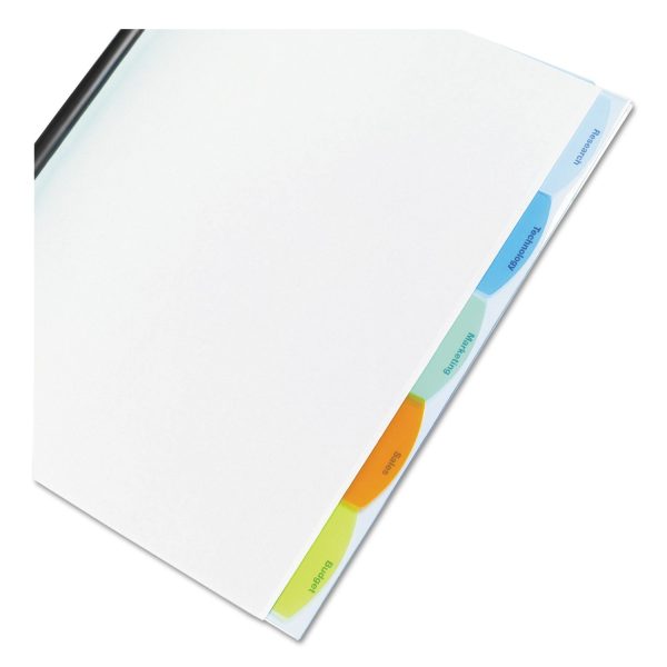 View-Tab Report Cover, Grooved Sliding Bar, 8.5 x 11, Clear Clear Hot on Sale - Image 2
