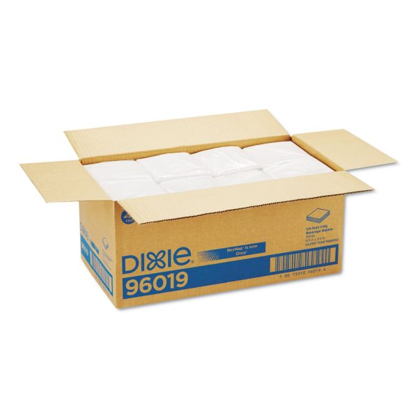 Beverage Napkins, Single-Ply, 9 1 2 x 9 1 2, White, 4000 Carton For Sale - Image 3