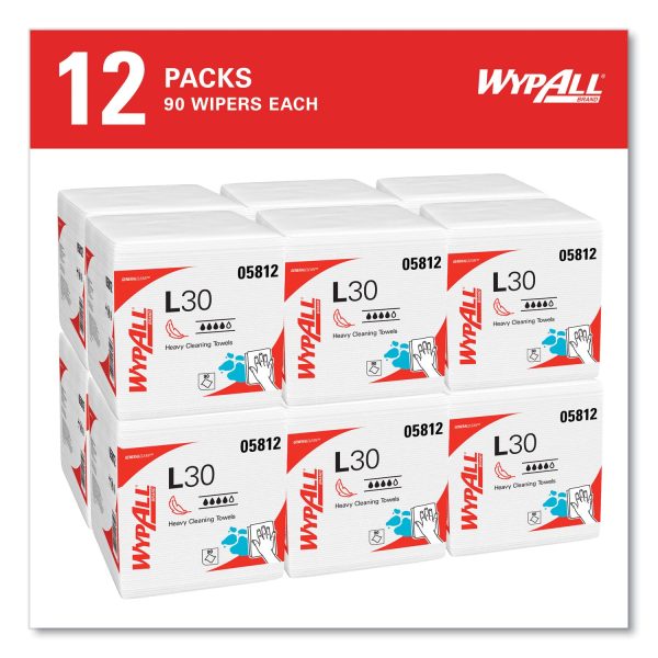 L30 Towels, Quarter Fold, 12.5 x 12, 90 Polypack, 12 Polypacks Carton Online Hot Sale - Image 4