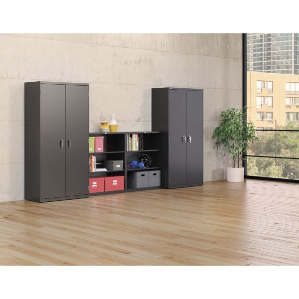Assembled Storage Cabinet, 36w x 18.13d x 71.75h, Charcoal Sale - Image 3