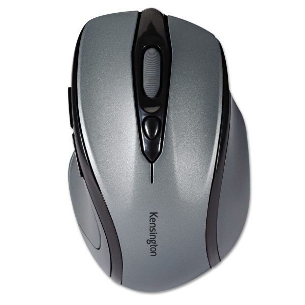 Pro Fit Mid-Size Wireless Mouse, 2.4 GHz Frequency 30 ft Wireless Range, Right Hand Use, Gray Hot on Sale