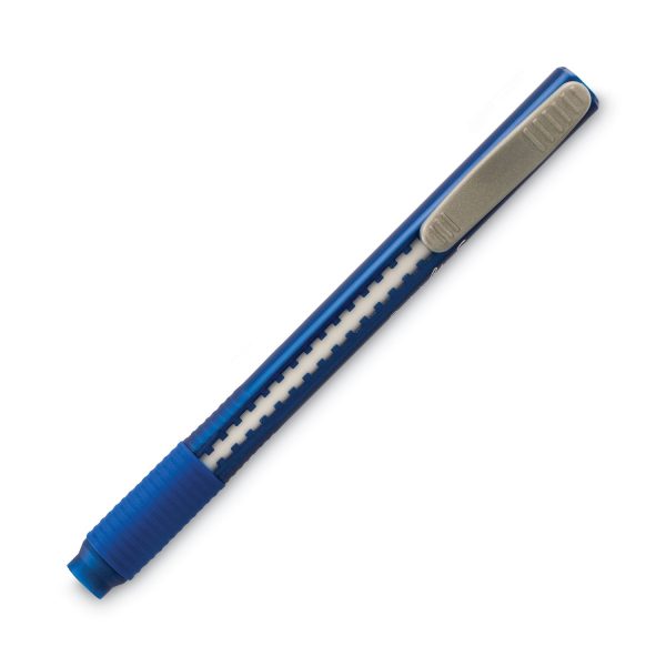 Clic Eraser Grip Eraser, For Pencil Marks, White Eraser, Blue Barrel Online Sale - Image 2