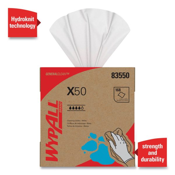 X50 Cloths, POP-UP Box, 12.5 x 9.1, White, 168 Box, 10 Boxes Carton For Discount - Image 5