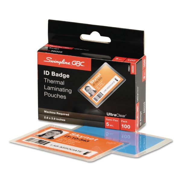 UltraClear Thermal Laminating Pouches, 5 mil, 3.88  x 2.63 , Gloss Clear, 100 Box Sale - Image 2