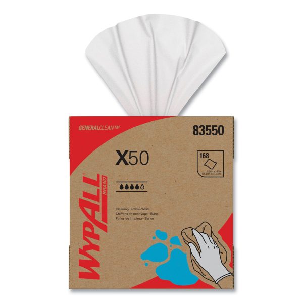 X50 Cloths, POP-UP Box, 12.5 x 9.1, White, 168 Box, 10 Boxes Carton For Discount - Image 2