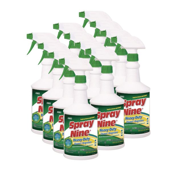 Heavy Duty Cleaner Degreaser Disinfectant, Citrus Scent, 32 oz, Trigger Spray Bottle, 12 Carton on Sale