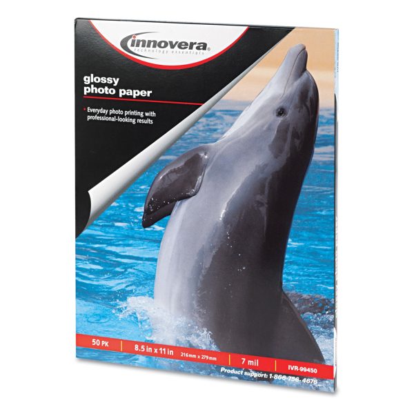 Glossy Photo Paper, 7 mil, 8.5 x 11, Glossy White, 50 Pack on Sale - Image 2