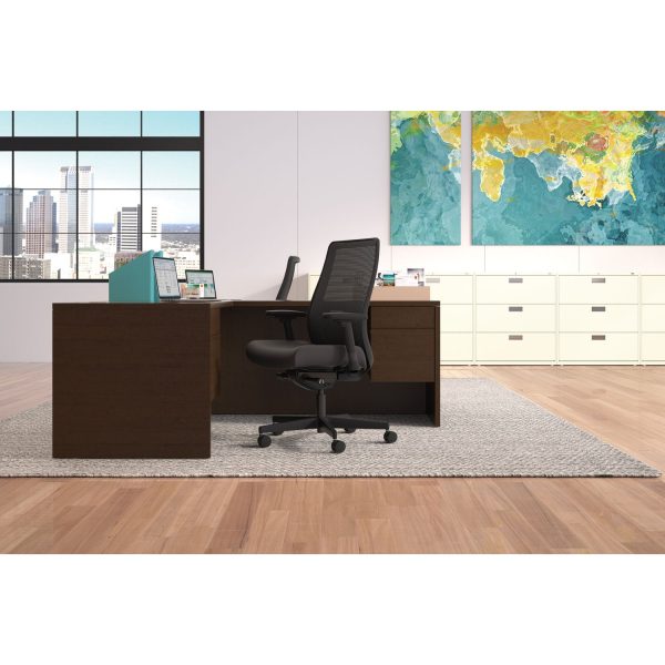 Endorse Mesh Mid-Back Work Chair, Supports Up to 300 lb, 17.5  to 21.75  Seat Height, Black Online Sale - Image 2