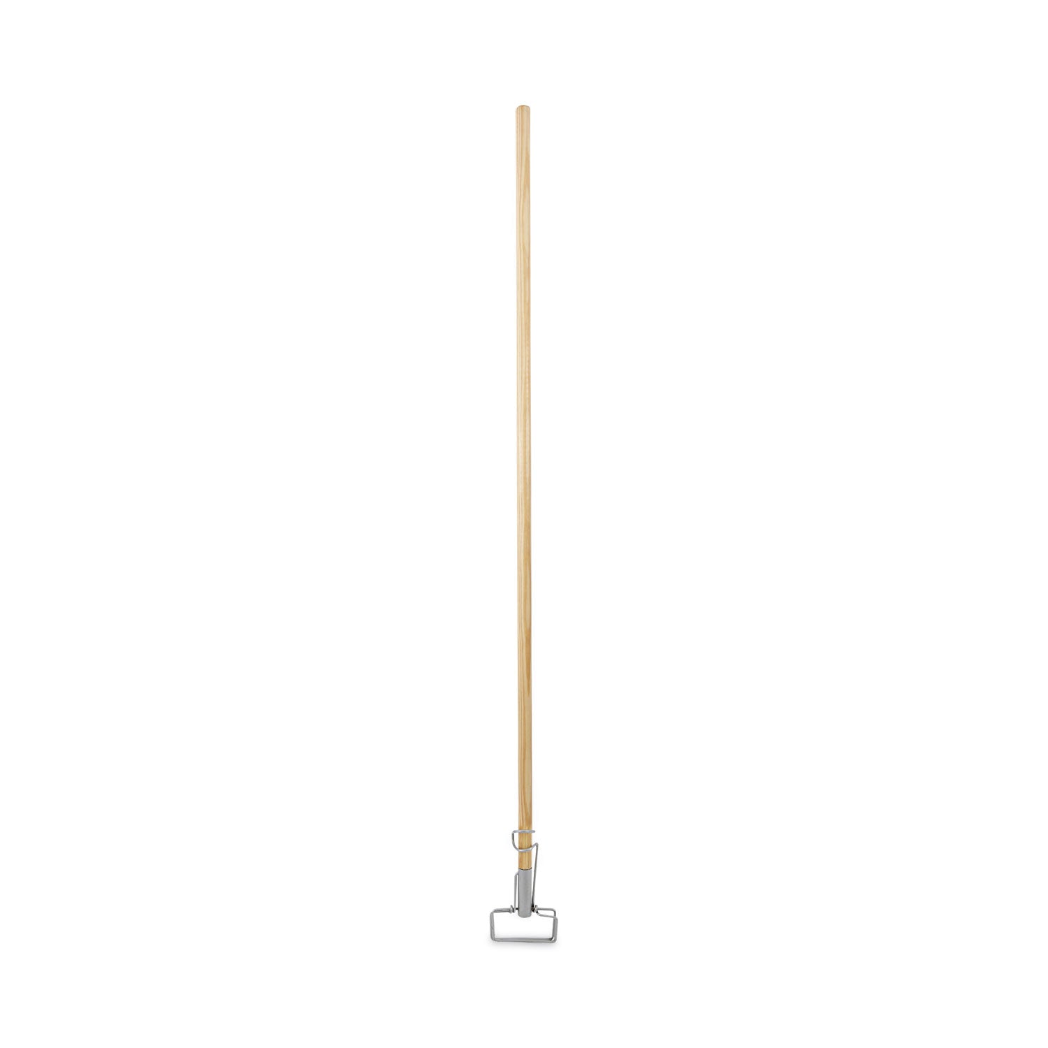 Spring Grip Metal Head Mop Handle for Most Mop Heads, Wood, 60 , Natural Online Hot Sale