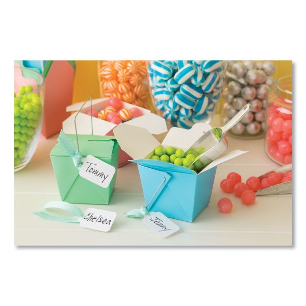 Medium-Weight White Marking Tags, 1.75 x 1.09, 1,000 Box For Sale - Image 3