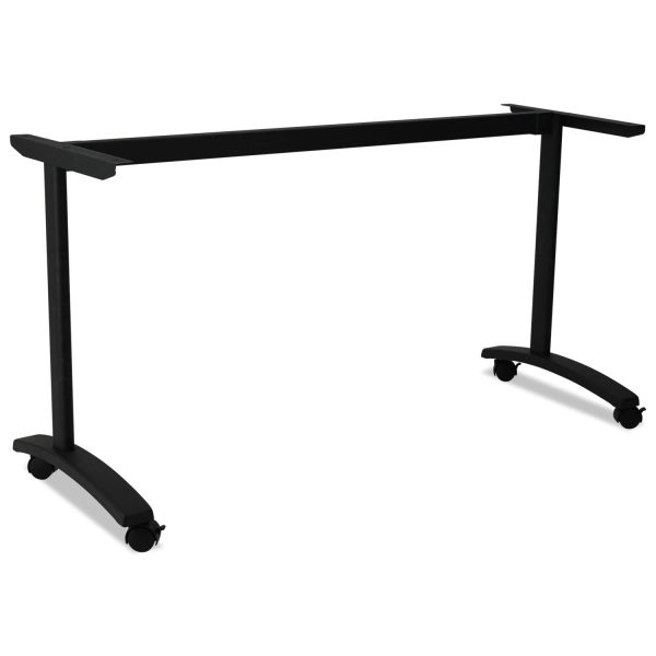 Alera Valencia Series Training Table T-Leg Base, 54w x 19.75d x 28.5h, Black Supply - Image 2