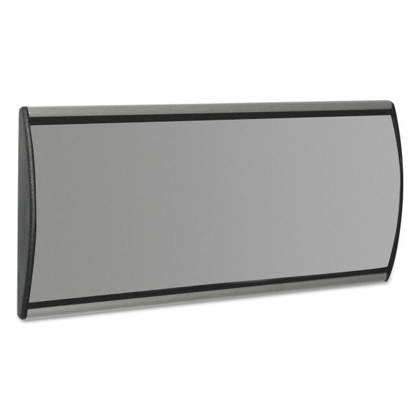 People Pointer Wall Door Sign, Aluminum Base, 8.75 x 4, Black Silver For Cheap - Image 2