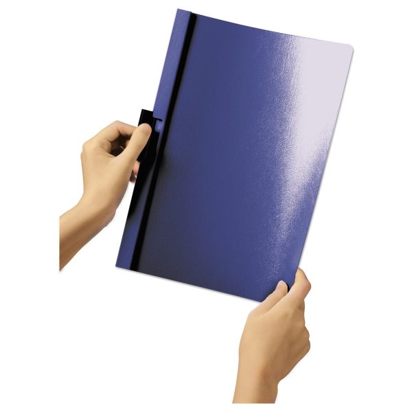 DuraClip Report Cover, Clip Fastener, 8.5 x 11 , Clear Red, 25 Box Sale - Image 2