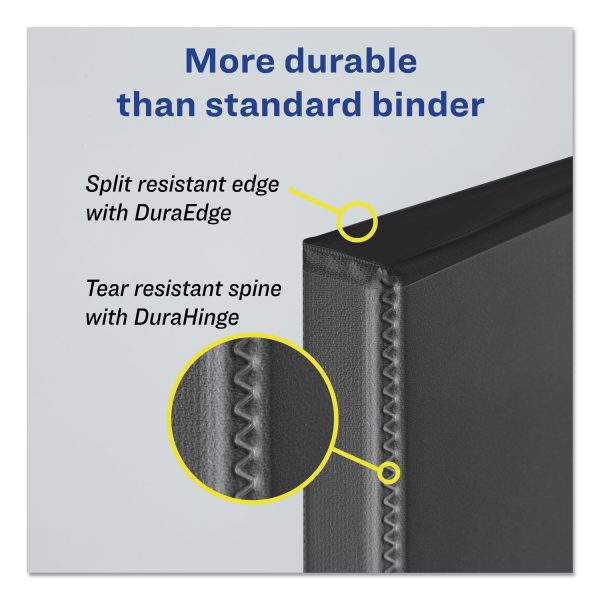Durable Non-View Binder with DuraHinge and Slant Rings, 3 Rings, 3  Capacity, 11 x 8.5, Red Online - Image 3