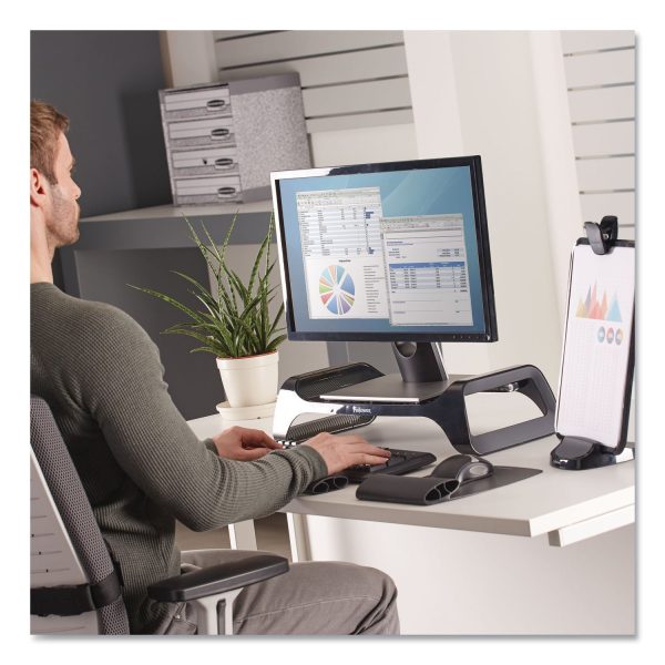 I-Spire Series Monitor Lift, 20  x 8.88  x 4.88 , Black, Supports 25 lbs Online Hot Sale - Image 4