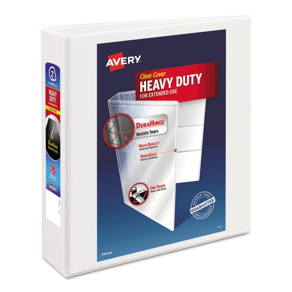 Heavy-Duty Non Stick View Binder with DuraHinge and Slant Rings, 3 Rings, 2  Capacity, 11 x 8.5, White, (5504) Online Hot Sale