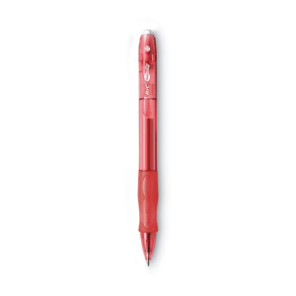 Gel-ocity Gel Pen, Retractable, Medium 0.7 mm, Red Ink, Translucent Red Barrel, Dozen Hot on Sale - Image 2