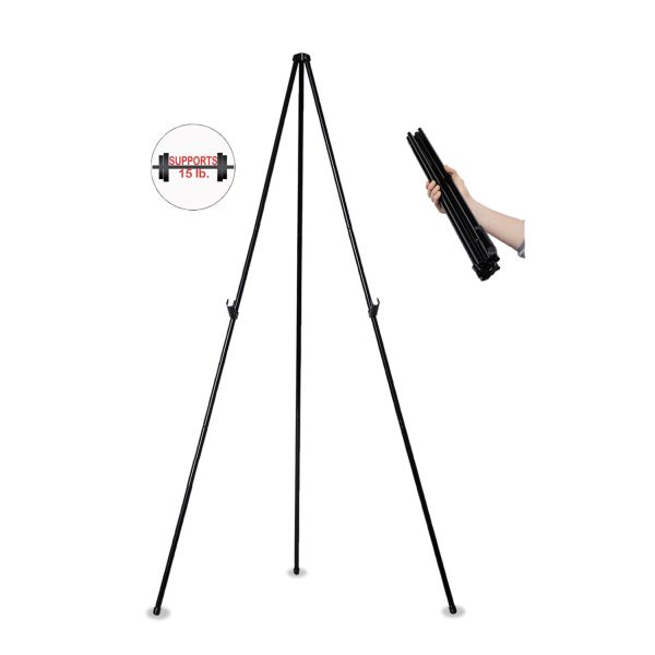 Instant Easel, 61.5  High, Black, Steel, Heavy-Duty Online Hot Sale - Image 2