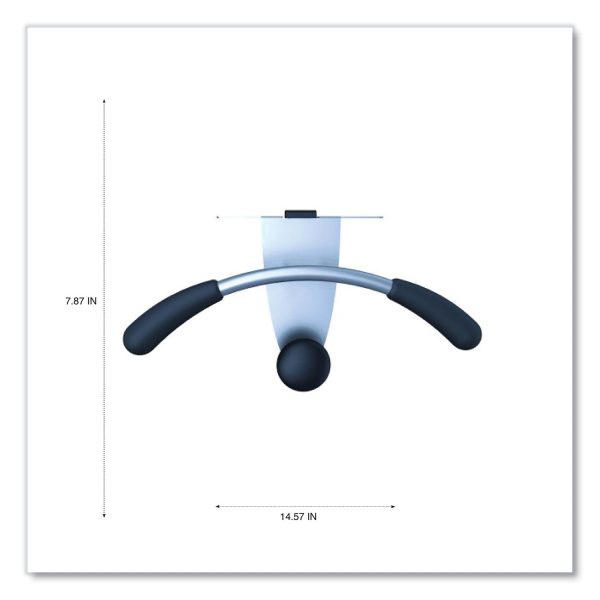 Hanger Shaped Partition Coat Hook, Metal Foam ABS, Silver Black For Cheap - Image 3