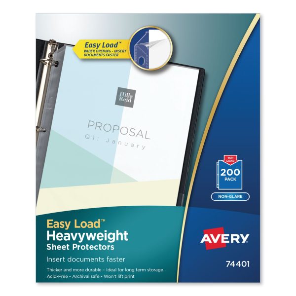 Top-Load Poly Sheet Protectors, Heavyweight, Letter, Nonglare, 200 Box Online Hot Sale