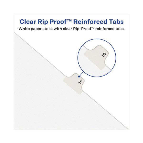 Avery-Style Preprinted Legal Bottom Tab Divider, 26-Tab, Exhibit K, 11 x 8.5, White, 25 PK Fashion - Image 2