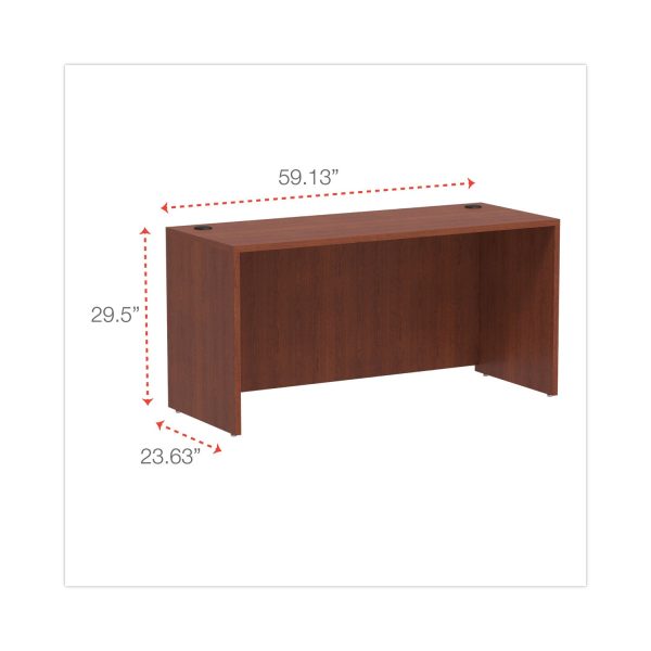 Alera Valencia Series Credenza Shell, 59.13w x 23.63d x 29.5h, Medium Cherry Hot on Sale - Image 2