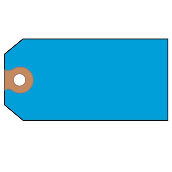 Unstrung Shipping Tags, 11.5 pt Stock, 4.75 x 2.38, Blue, 1,000 Box Online